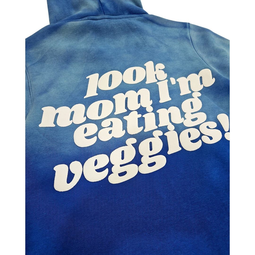 LOOK MOM I'M EATING VEGGIES! BLUE HOODIE