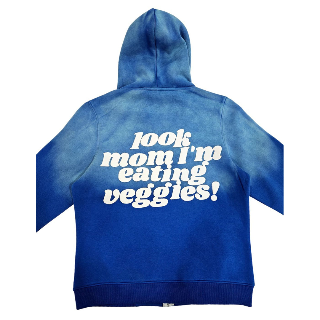 LOOK MOM I'M EATING VEGGIES! BLUE HOODIE