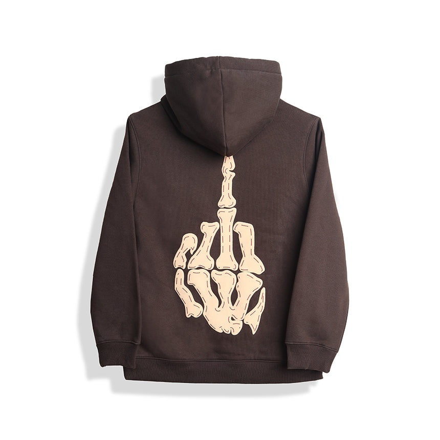 Skull Metal Charm Hoodie