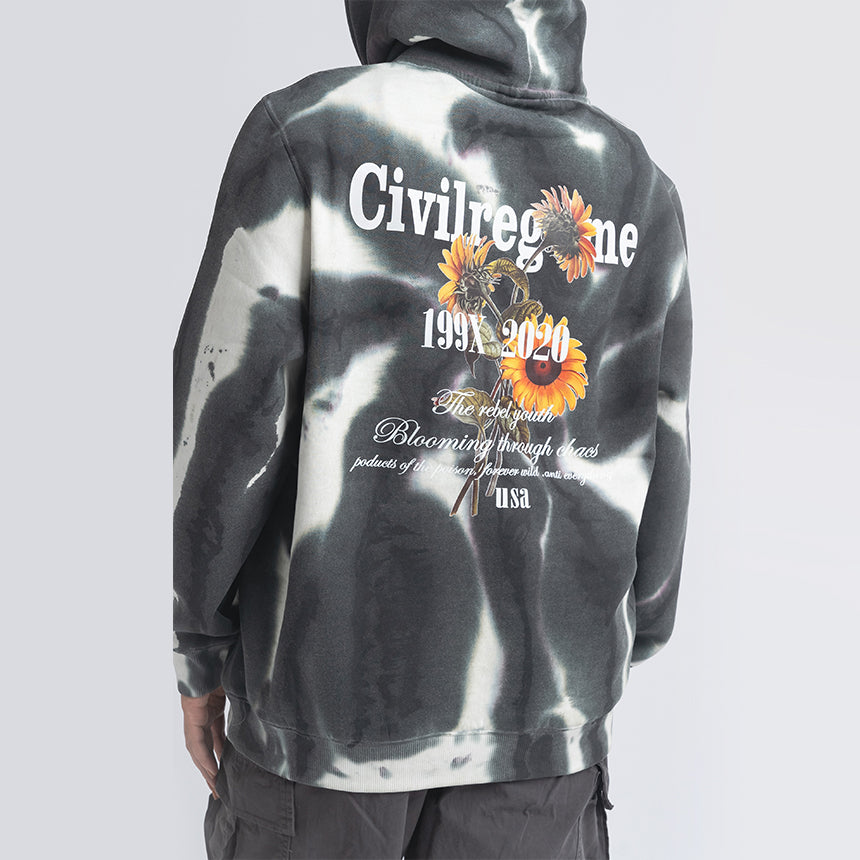 Blooming Through Chaos Tie Dye Hoodie